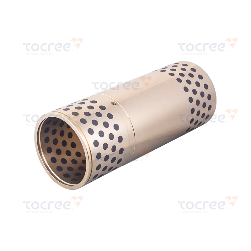 Massives selbstschmierendes Lager (Messing-Kupferhülse + Graphit)