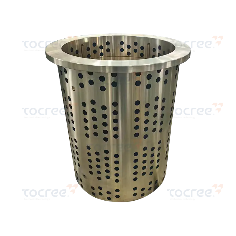 In Graphit eingebettete selbstschmierende Messingbuchse