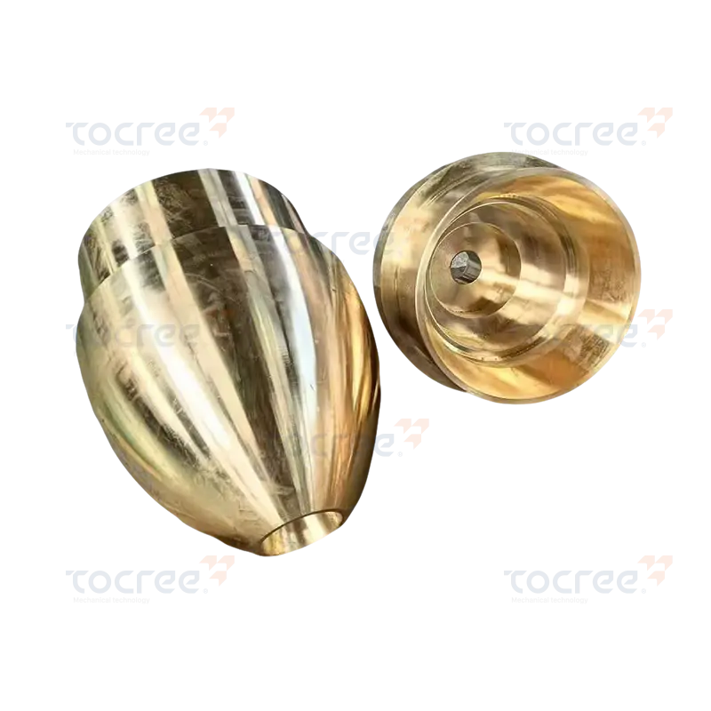 Zylindrische Buchse aus Bronze mit Fettnut